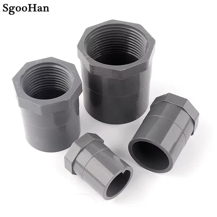 Joendoco-Tuyau d'Eau d'Irrigation de Jardin, Filetage Femelle en PVC, Connecteur Droit, Précieux, Po