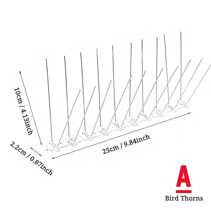 Nouveau Kit d'épines anti-oiseaux et anti-pigeons pour balcon en acier inoxydable