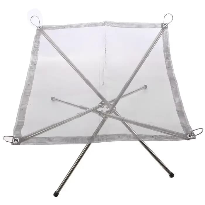 Support de feu de camp pliable en maille, foyer d'extérieur Portable, support de feu de camp pour Ca