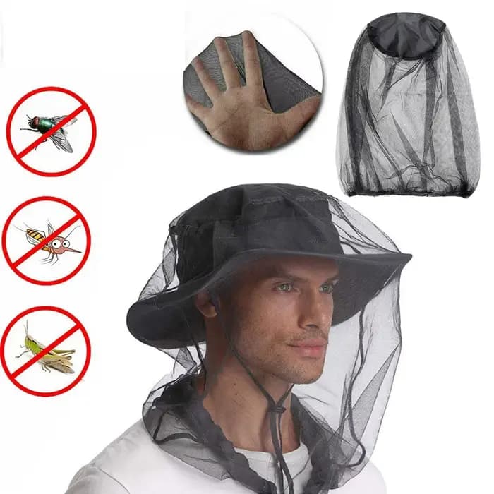 Filet anti-vol pour apiculture, chapeau de gaze, équation de pêche en plein air, mordant, masque de 