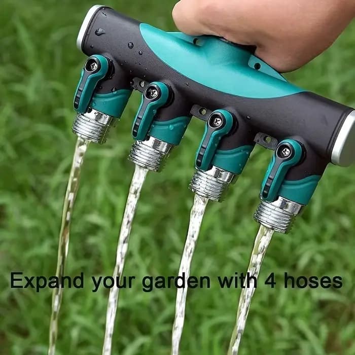 Séparateur de connecteur de tuyau 3/4 ", 4 voies, 2 voies, séparateur d'eau de jardin, adaptateur de