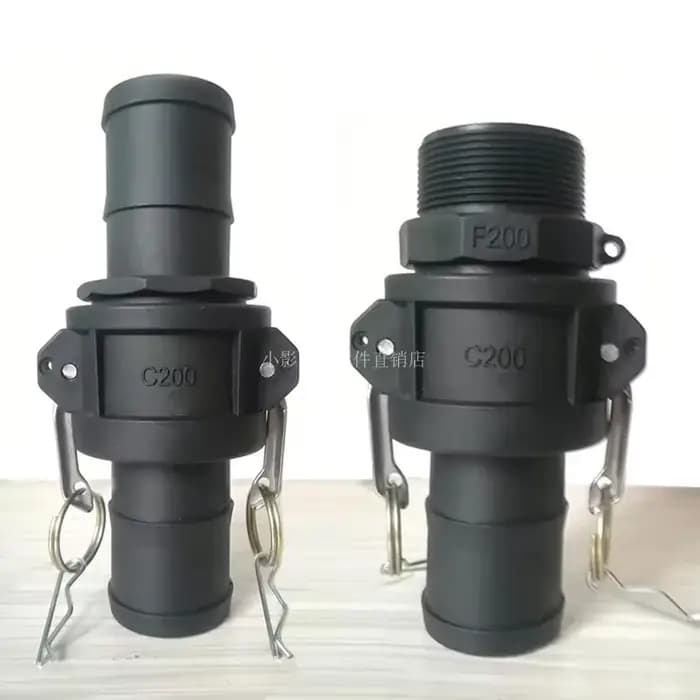 Raccord rapide PP type C-F, combinaison plastique résistante aux acides et aux alcalis, raccord flex