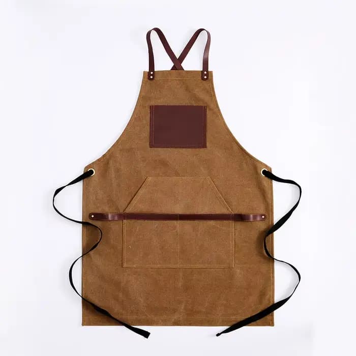 Support de Logo personnalisé pour le jardinage, le barbier, travail Vintage, tablier haut de gamme p