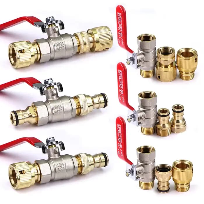 Adaptateur de tuyau à boule en laiton, connecteur rapide pour tube d'arrosage, rallonge de couplage,