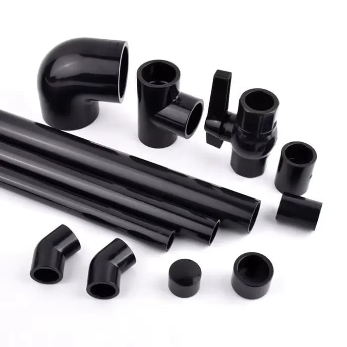 Connecteur de tuyau en PVC noir, 20 ~ 50mm, tuyau UPVC, coude d'eau de jardin, Joint en T, réservoir