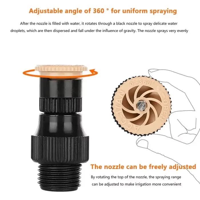 Arroseur domestique automatique, équipement d'irrigation, Rotation à 360 degrés, résistant à la Corr