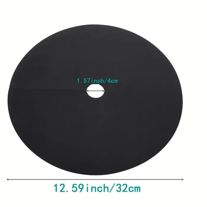 Paquet de 10 tissus noirs pour mauvaises herbes, tapis de jardin haut de gamme et housse de pelouse 