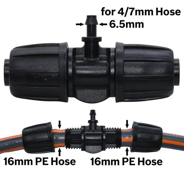 KESLA-Connecteur de tuyau en T avec verrouillage fileté, adaptateur d'eau d'irrigation de jardin ver