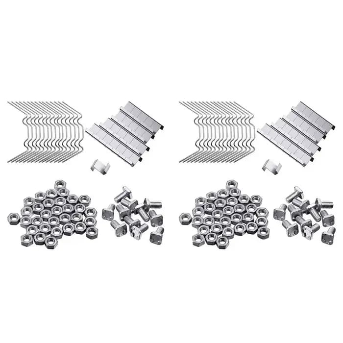 Kit de réparation de serre AT05-400Pcs, comprenant des clips de fixation en W pour vitrage, des clip