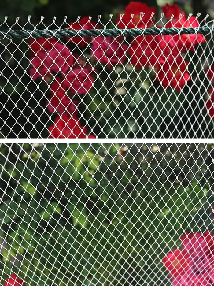 Filet en nylon blanc solide, filet de pêche en nylon, filet anti-oiseaux, filet de jardin et maille 