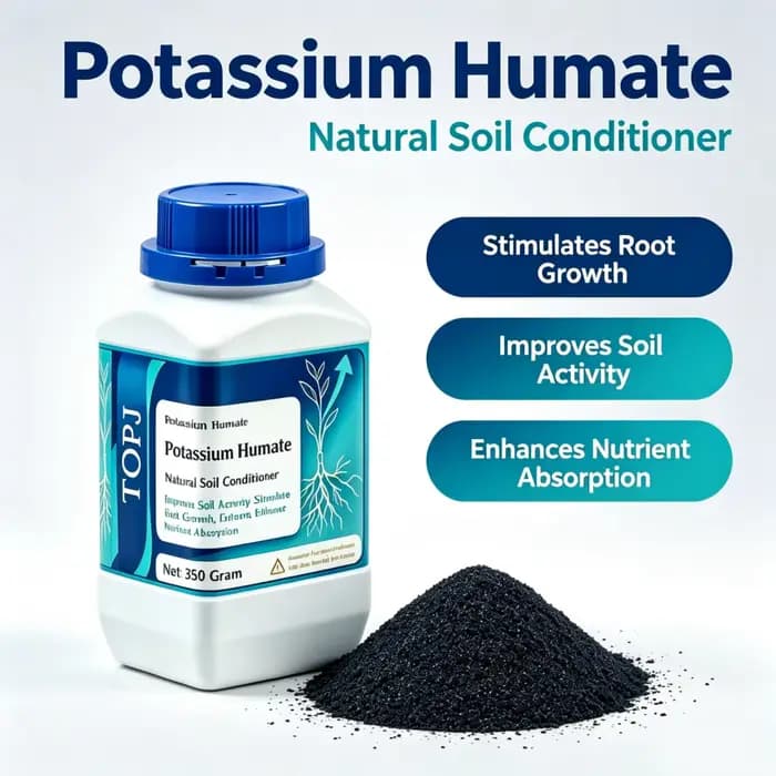 Engrais organique soluble dans l'eau à base d'humate de potassium minéral, améliorant le sol pour le