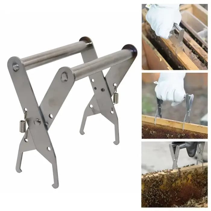 Support de cadre de ruche en fer, pince de boîte de nid, outil d'apiculture Durable, support de cadr
