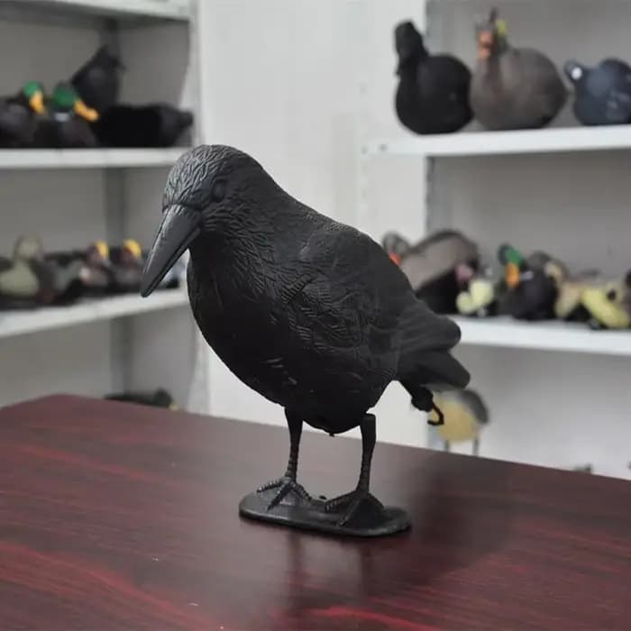 Décoration Jardin extérieurSimulation corbeau noir répulsif d'oiseaux lutte antiparasitaire répulsif