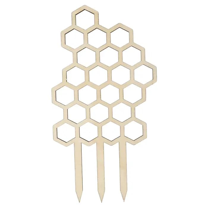 Treillis en bois durable pour favoriser la croissance des plantes, treillis géométrique en bois pour