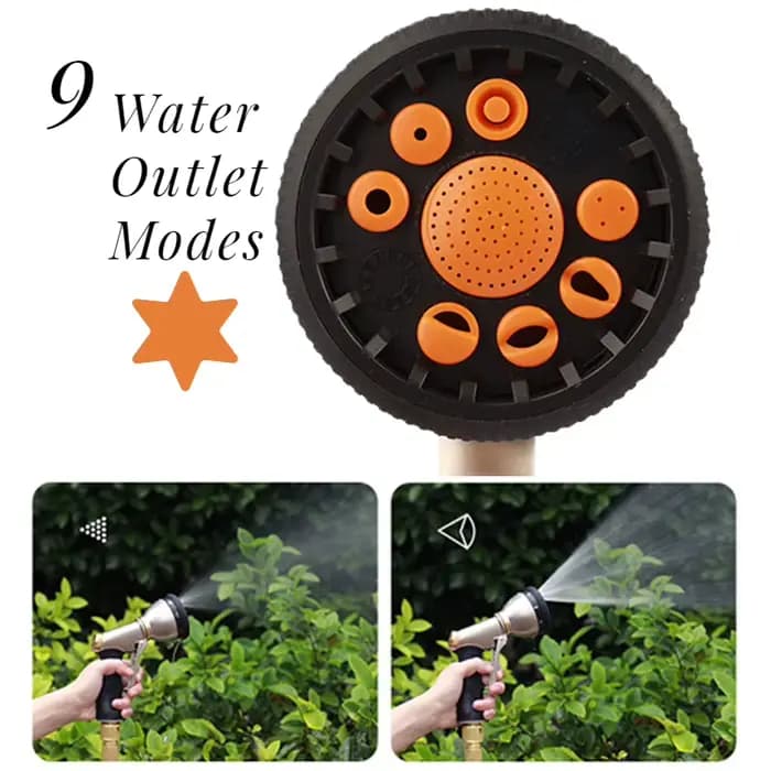 Tuyau d'Eau de Jardin à Haute Pression, Flexible et Extensible, pour Jardin, Ferme, Irrigation, Lava