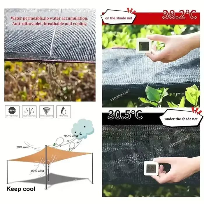 Filet pare-soleil Anti-ultraviolet à 12 broches, filet de couverture pour plantes, pour jardin extér