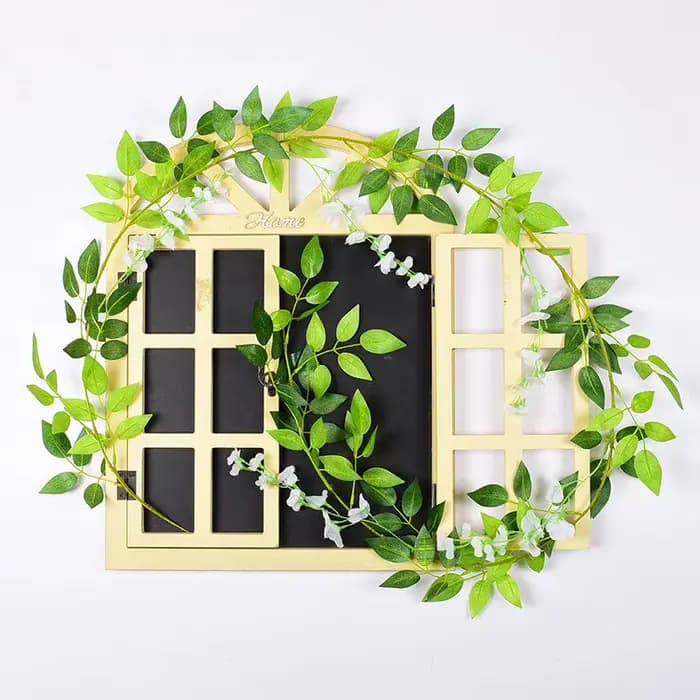 Guirlande de plantes artificielles de type lierre pour la décoration de la maison, de la table, du j