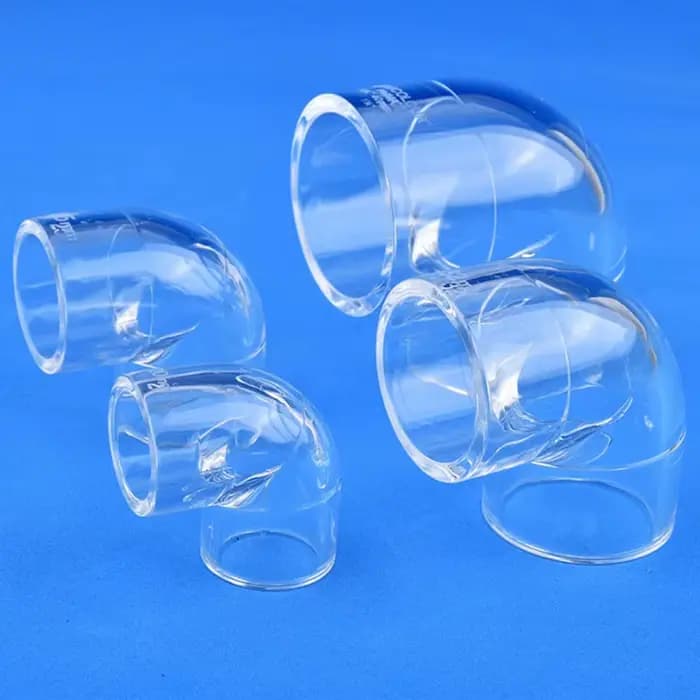 16~50mm Acrylique 90 °   Raccords de tubes transparents coudés, connecteur de tuyau d'eau d'aquarium