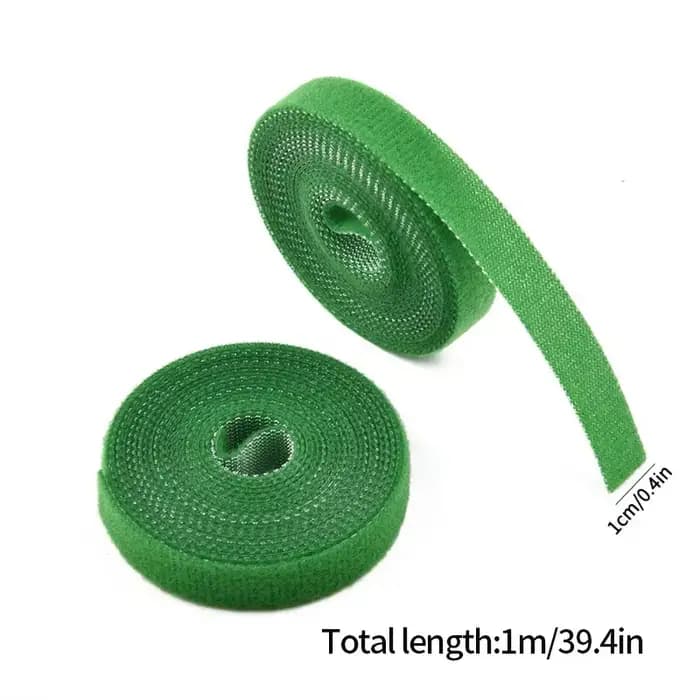 Rouleau de Ficelle de Jardin Verte, Bandage en Nylon pour Plantes, Boucle de Crochet, Canne en Bambo