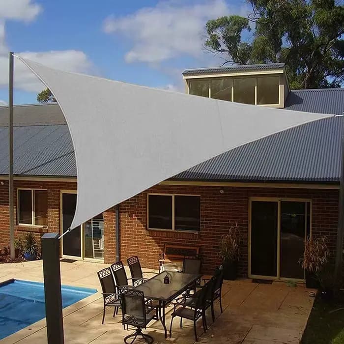 Voile d'ombrage triangulaire multi-tailles, imperméable, pour jardin extérieur, Patio, fête, protect