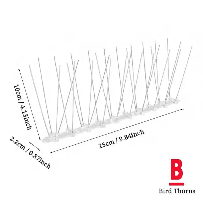 Nouveau Kit d'épines anti-oiseaux et anti-pigeons pour balcon en acier inoxydable