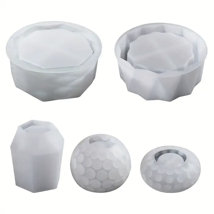 Pots à fleurs en résine époxy et béton, vases en ciment pour plantes succulentes, moules en silicone