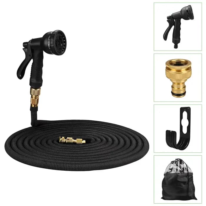 Tuyau de Lavage Magique à Haute Pression Extensible avec Pistolet de Pulvérisation, Outil d'Arrosage