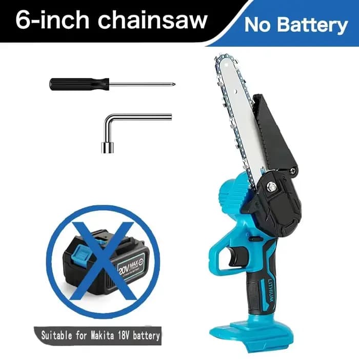 Mini scie à chaîne électrique de 6 pouces, avec chaîne, Rechargeable, portable, pour le travail du b