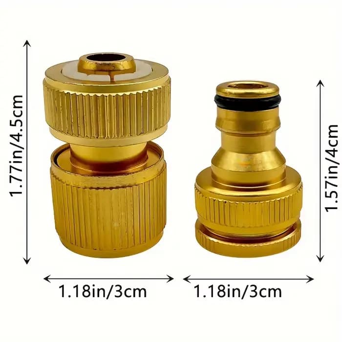 Jeu de connecteurs de tuyau en aluminium Standard ue, raccord de robinet 1/2 ''et 3/4'' + 1/2''(13-1