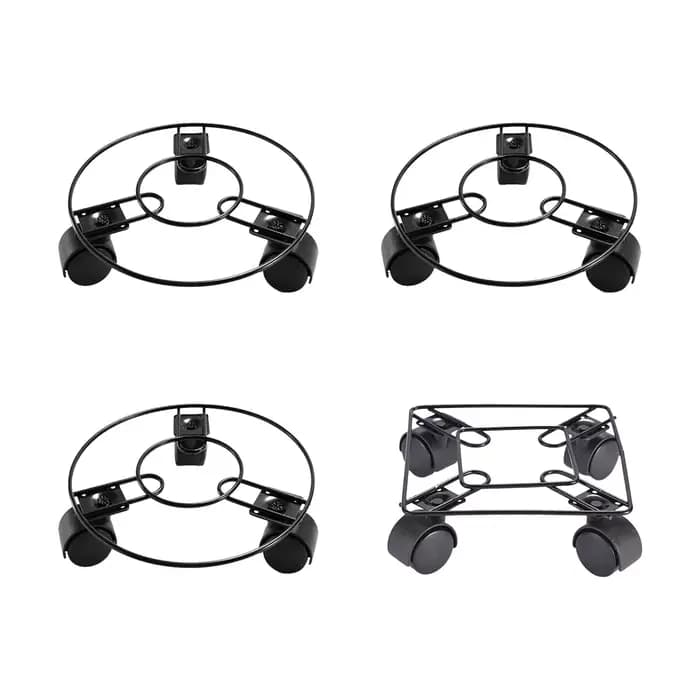 Soucoupe à plantes support pour plantes roulant avec 3 roues plateau pour plantes rouleau accessoire
