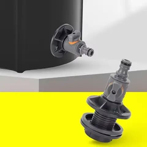 Connecteur de réservoir d'eau à Six Points avec Valve de commutation pour raccord de tuyau d'irrigat