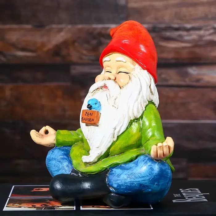 Statue de Gnome de jardin en résine, mignon, Zen, vilain, drôle, nains, magasin, ornements de pelous