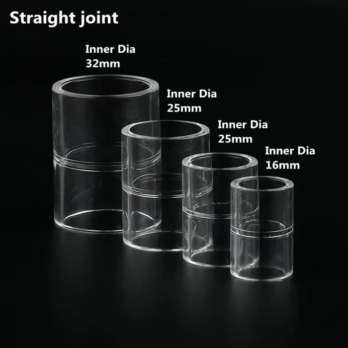Tuyau acrylique 16 20 25 32 40 50mm, coude à 90 degrés, plexiglas Transparent, accessoires de réserv