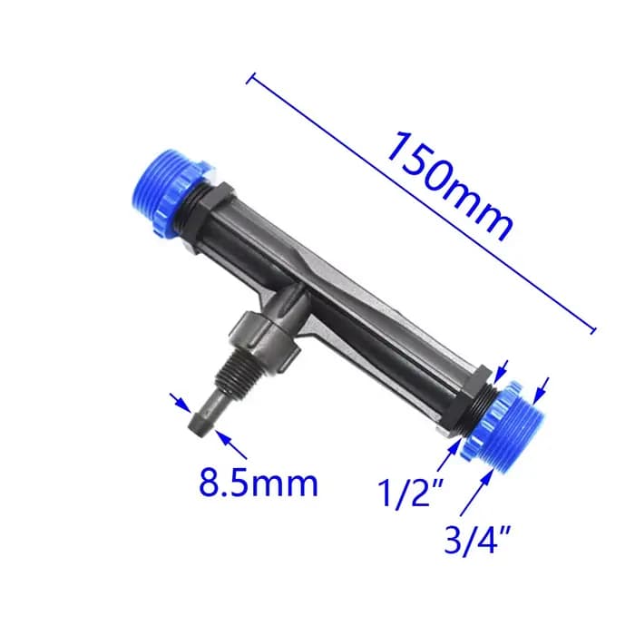 Tube d'irrigation Venturi 1/2 "3/4" 1 "1.5 "filetage mâle Agriculture Venturi injecteur d'engrais ro