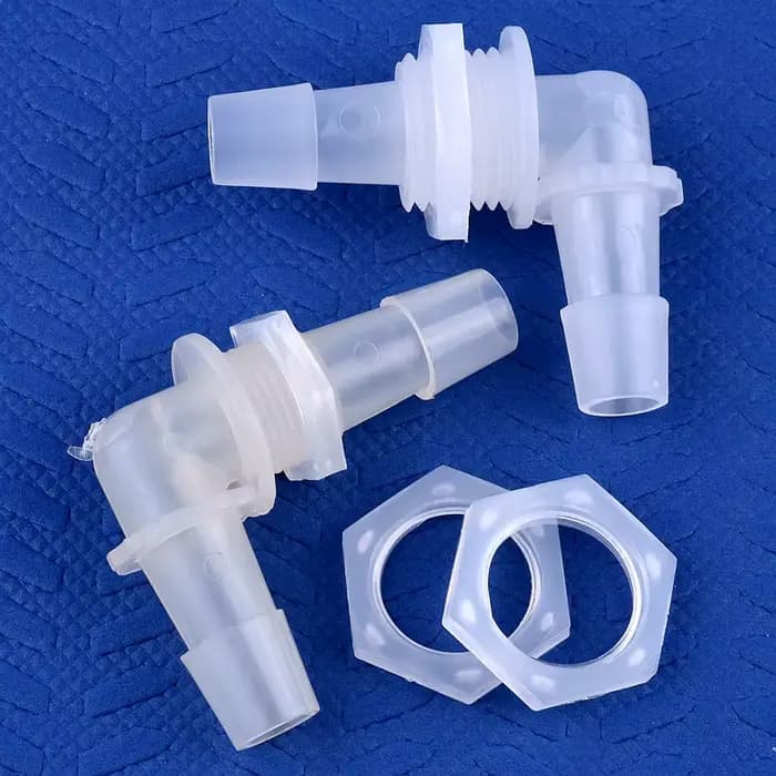 Connecteurs coudés en PP M6~G1/2 à 2,4-11,1 mm, 5 à 200 pièces, avec écrou hexagonal, pour tuyaux de
