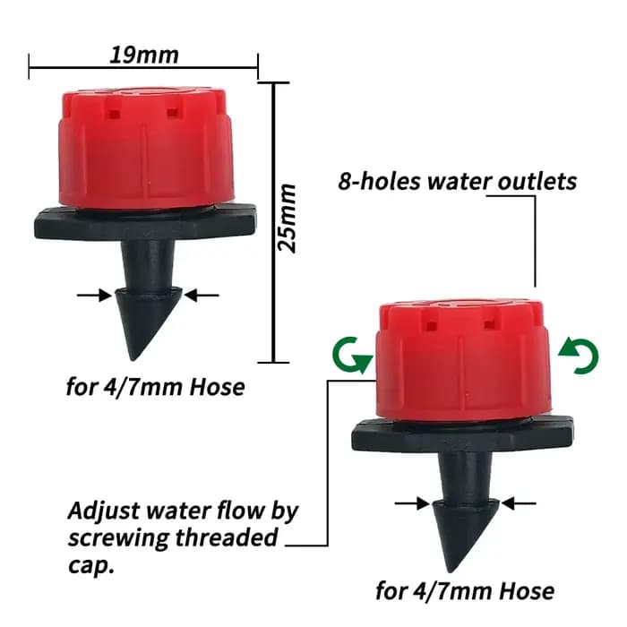 Kit d'irrigation goutte à goutte automatique pour jardin, buses de système d'arrosage pour terres ag