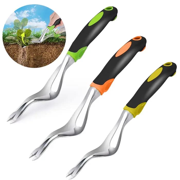 Outil de désherbage manuel, extracteur d'herbes, outil de jardinage avec poignée ergonomique pour l'