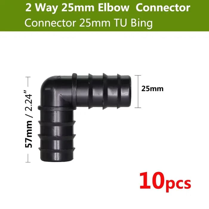 16 20 25 mm Tuyau d'irrigation de jardin Connexion coude en T Joint embout Adaptateur Microdrop