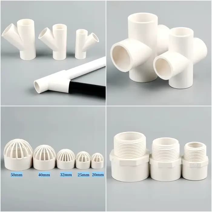 Connecteurs de tuyaux en PVC blanc, 20 ~ 63mm, coude droit, alimentation en eau pour Aquarium, 4 5 6