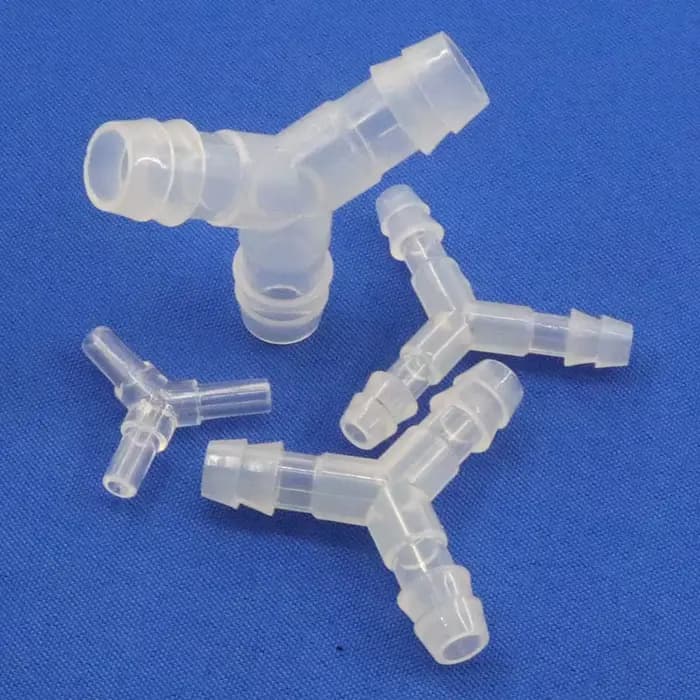 5 ~ 200 pièces 4 ~ 12 mm en plastique 120 ° Connecteur en T à diamètre égal de Type Y, inverseur d'e