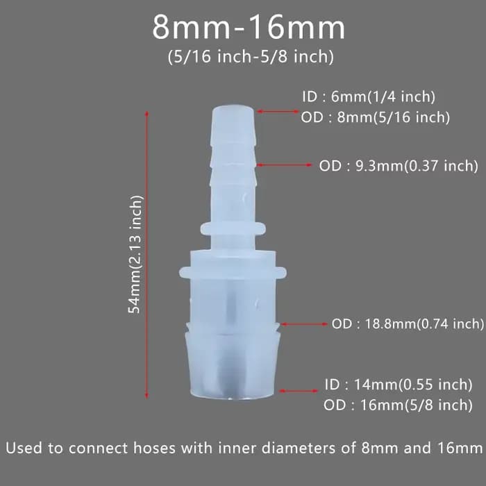 Connecteur de tuyau Flexible en plastique, réducteur de barbe, adaptateur de raccord, Joint d'épissu