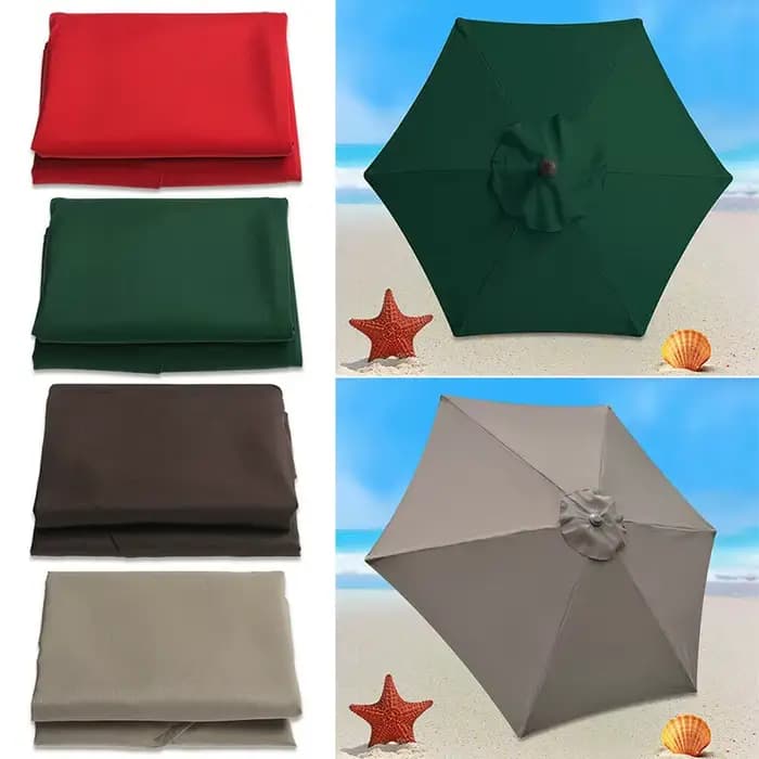 Housse de rechange pour parasol de jardin 2/2,7/3m, imperméable, protection UV, pour plage et extéri