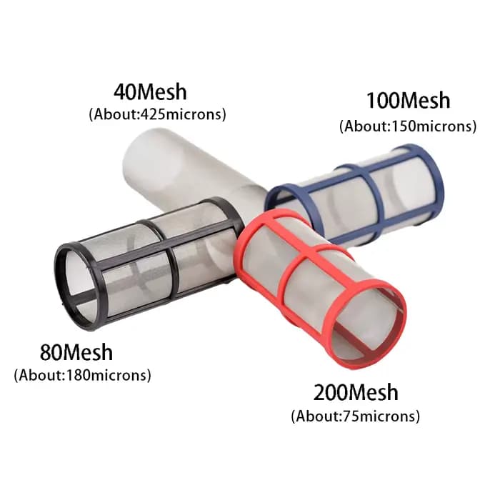 4/6/8/10/12/14/16/18/20mm Barb Queue 40/80/100/200 Maille Agricole D'irrigation Filtre de Réservoir 