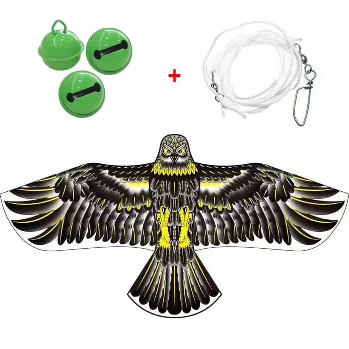 Émulation de faucon volant, cerf-volant, épouvantail d'oiseaux, répulsif d'oiseaux pour jardin, épou