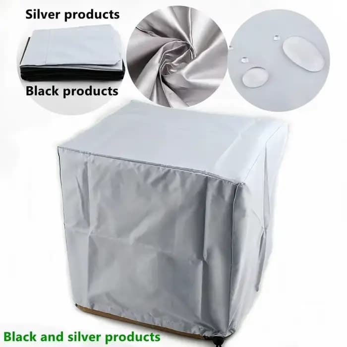 Housse de protection anti-poussière pour meubles d'extérieur, housse intelligente, argent et noir, p