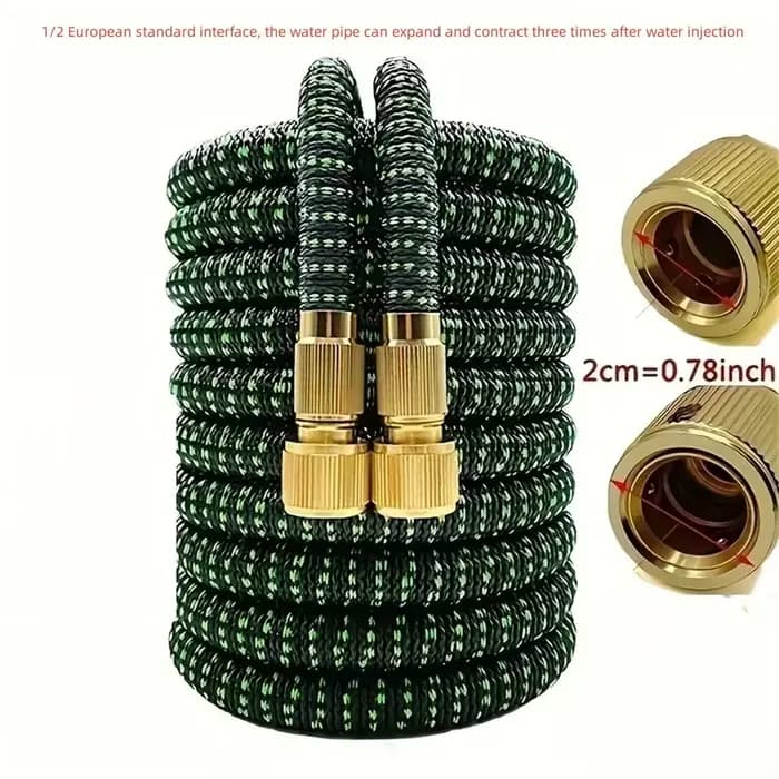 Tuyau d'eau de jardin 3/4 25 pieds 50 pieds 75 pieds 100 pieds avec joint bimétallique extensible tu