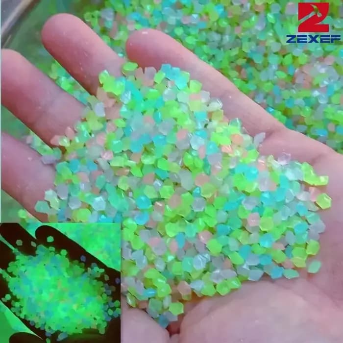 1000 pièces 3-5mm sable lumineux lueur dans l'obscurité galets pierre maison jardin cour chemin exté