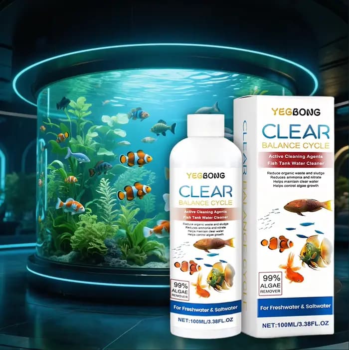 Dissolvant d'algues pour aquarium, eau sale claire, élimine les boues de déchets, prévient les algue