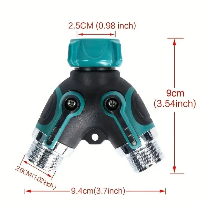 Séparateur de connecteur de tuyau 3/4 ", 4 voies, 2 voies, séparateur d'eau de jardin, adaptateur de