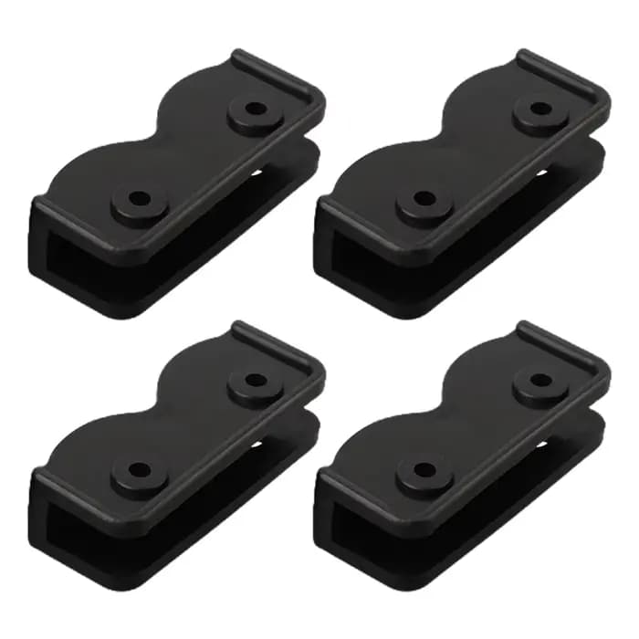 Connecteur de rechange rectangulaire en plastique noir, support de connexion pour auvent de jardin, 